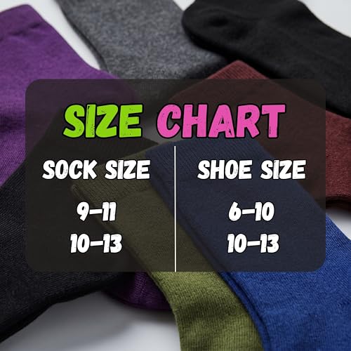 Image of Tipi Toe Women's Fun Patterned Dress Socks, 12-Pack Lightweight Colorful Crew Socks, Casual Novelty Assorted Designs