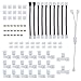 Locisne Kit de clip de connecteur de distributeur de bande LED à 4 broches, ensemble d'accessoires d'extension de bande LED Adaptateur de connecteur blanc pour bande LED 10 mm 4 broches 5050 RGB