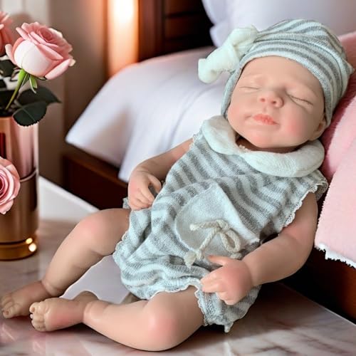 Muñeca Reborn de Silicona 13 pulgadas con Kit de Alimentación miniatura 3