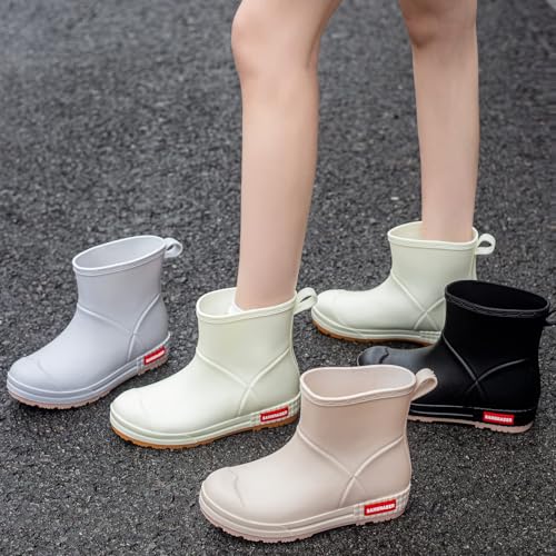 Image of Rain Boots Women Rubber Boots Short Rain Boots For Women Ankle garden shoes