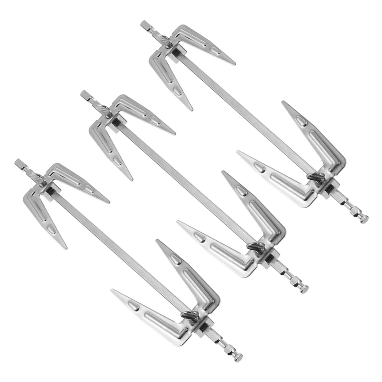 3pezzi Forchetta Per Barbecue in Acciaio Resistente Forchette Per Aria Friggitrice Utensili Da Campeggio Per Cibo Barbecue Spiedini Per Bbq