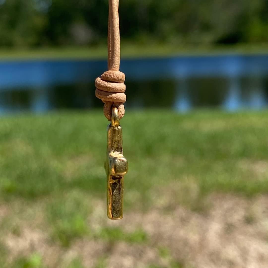 Small Hammered Cross Necklace - Religious Jewelry, Mens Faith, Catholic Women, Men Gifts, Protect Us, Father Christmas Gift, Best Friend - Image 4