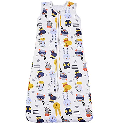Nabance Gigoteuse Bébé Coton 100% poids léger 2.5 TOG Zip Sécurisé de Qualité taille réglable Gigoteuses Unisexe Gigoteuse Hiver Naissance 18-36 Mois (90-110cm)