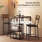 Zoom IMG-2 homcom tavolo bar con 2 Zoom IMG-2 homcom tavolo bar con 2