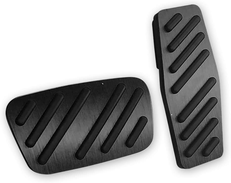 LEXLEY 2PCS Anti-Slip Aluminum Brake Gas Pedal Pads,Auto No Drilling Accelerator Pedal Covers for Chevrolet Chevy Blazer 2019 2020 2021 2022 2023 2024 2025 2026-BLACK