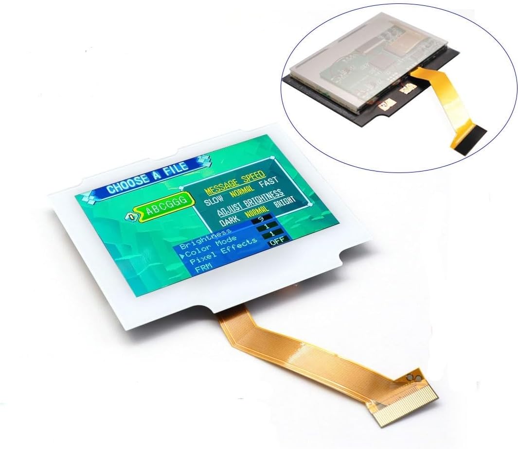 HISPEEDIDO White Glass Lens Drop in Pre-laminated IPS 3.0 inch Highlight Mod Screen Replacements LCD Kits For GBA SP, HD Touch Control for Gameboy Advance SP V5 Screen (White)