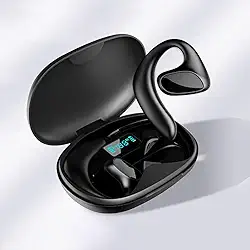 Fones de ouvido para tradutor de idiomas bidirecionais, tradução em tempo real, 144 idiomas M8, fones de ouvido para tradutor com suporte para chamadas de música, sem fio, dispositivo tradutor (preto)