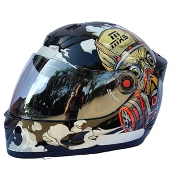 Capacete Moto Mixs MX5 Virus Fechado Integral Viseira Troca rápida Motociclista Motoqueiro Lançamento 62