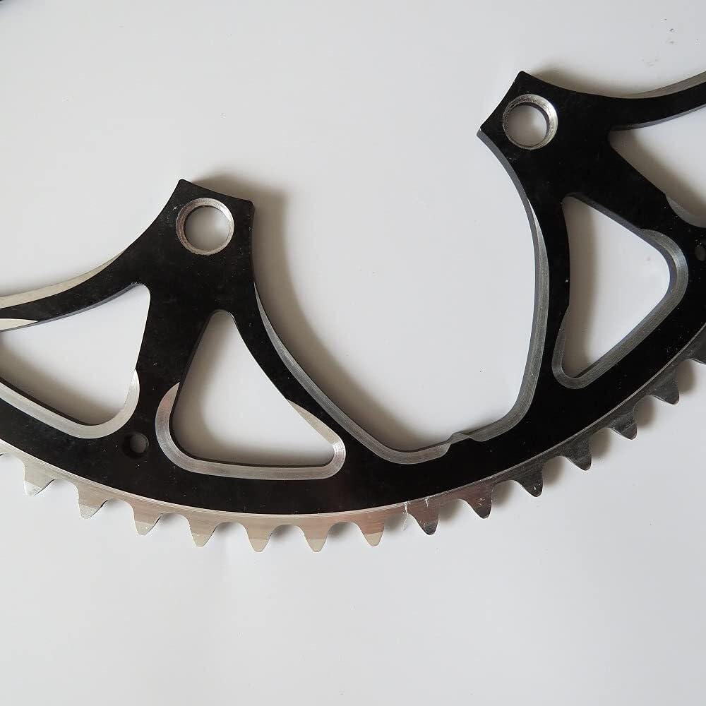 Platos para Bicicletas Rueda de Cadena 130 BCD 65T aleación Aluminio CNC Plato Bicicleta Carretera Juego bielas Bicicletas Plegables Rueda Dentada Placa única Negra