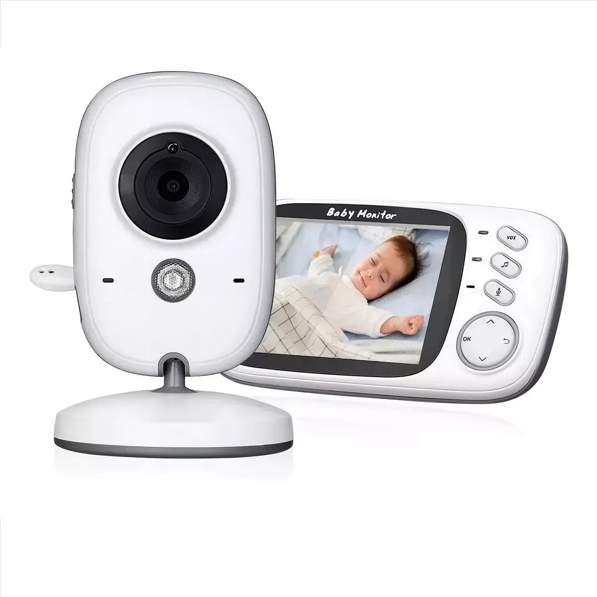 Babá Eletrônica Baby Monitor VB603 com Câmera, Monitor Colorido 3,2 Polegadas, Visão
