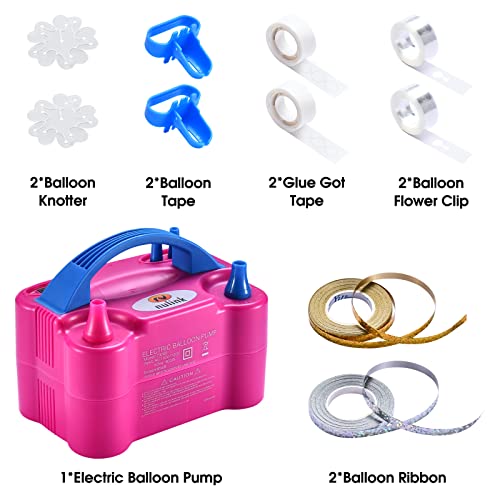 NuLink Balloon Pump Electric 100V 600W Electric Balloon Pump Electric Balloon Inflator Air Pump for Balloons Garland Arch Kit Party Decoration