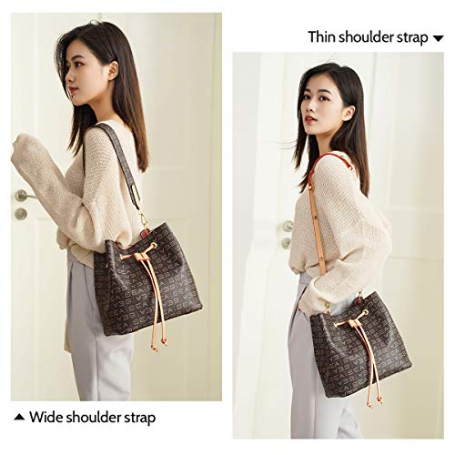 Buy VISHARK Women Leather Shoulder Bag with Wide Strap Designer