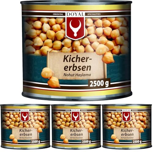 Doyal Conserva De Garbanzos En Salmuera 2500 g (Paquete de 4)