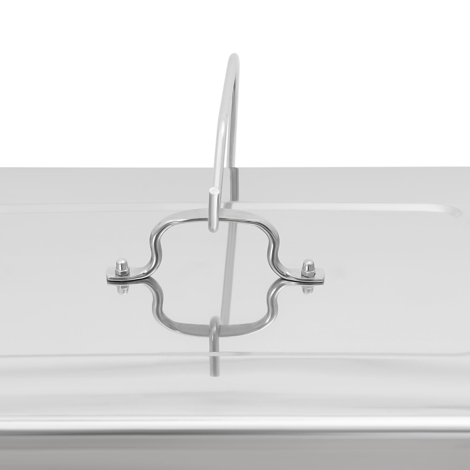Chafing Dish - Set di 2 dispense, in acciaio inox, con 2 scomparti, scaldavivande e contenitore termico a buffet con gancio per appendere catering, buffet e feste