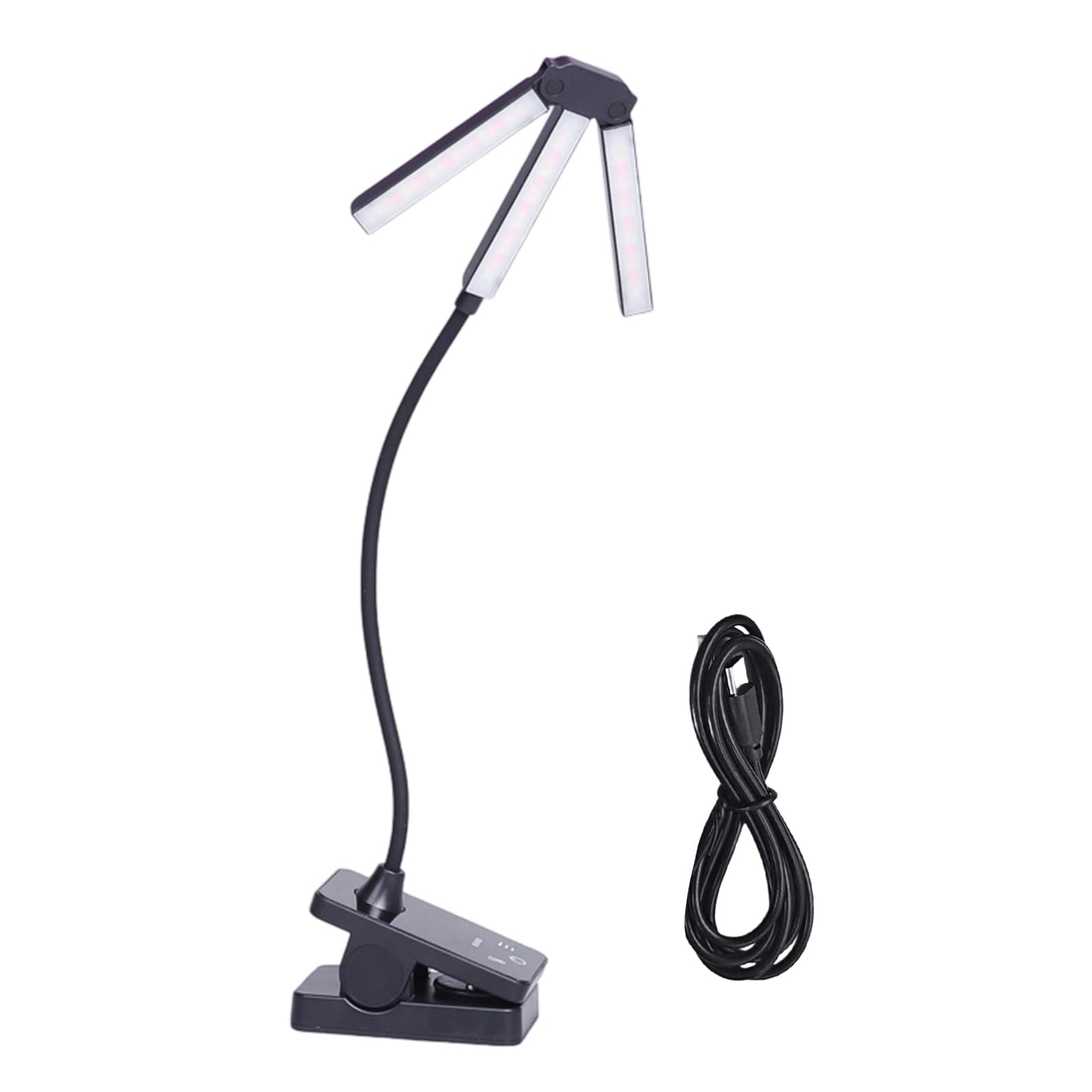 Lámpara de escritorio pequeña LED recargable y ajustable para mesa de lectura 7