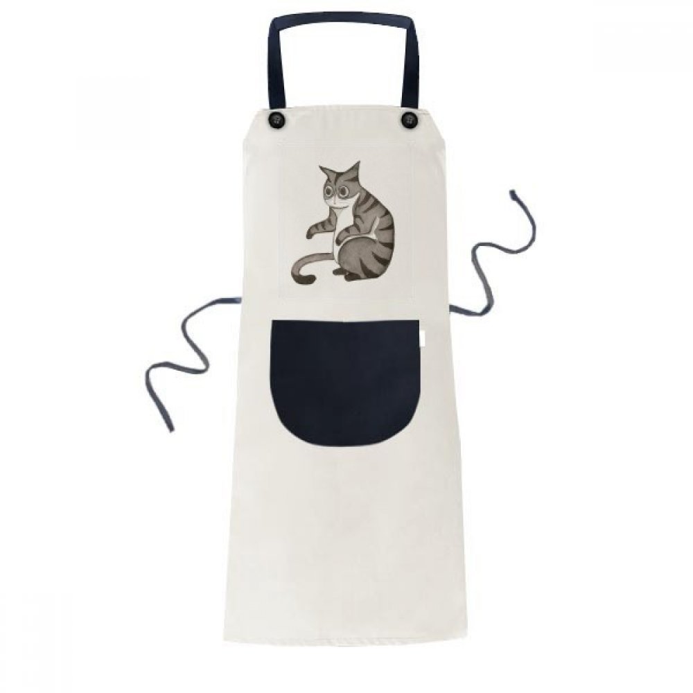 Tablier Aquarelle Chat cuisine cadeau original pour passionnés de chats