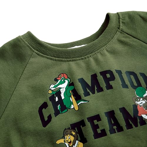 Image of Hopscotch Boys Cotton and Polyester Round Neck Sweatshirts