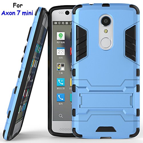 Axon 7 mini Case, ZTE Axon 7 mini Case, MicroP(TM) Dual Layer Armor Hard Slim Hybrid Kickstand Phone Cover Case for ZTE Axon 7 mini (Blue Kickstand Case)