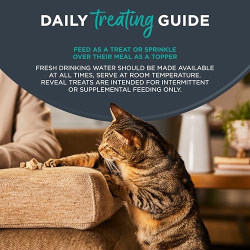Image of Reveal Natural Cat Treats, 6 Count Single Ingredient Treat for Cats, Grain Free, Whole Tuna Loin, 1.06 oz Bags | 100% Natural, High Quality Protein, Single Ingredient, Grain Free, High Protein, No Fillers, No Artificial Additives