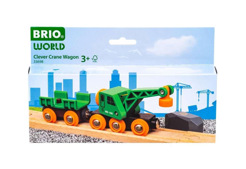 得々セット★ Amazon.co.jp: BRIO 木製レール 知育玩具 緑のクレーンワゴン 対象年齢