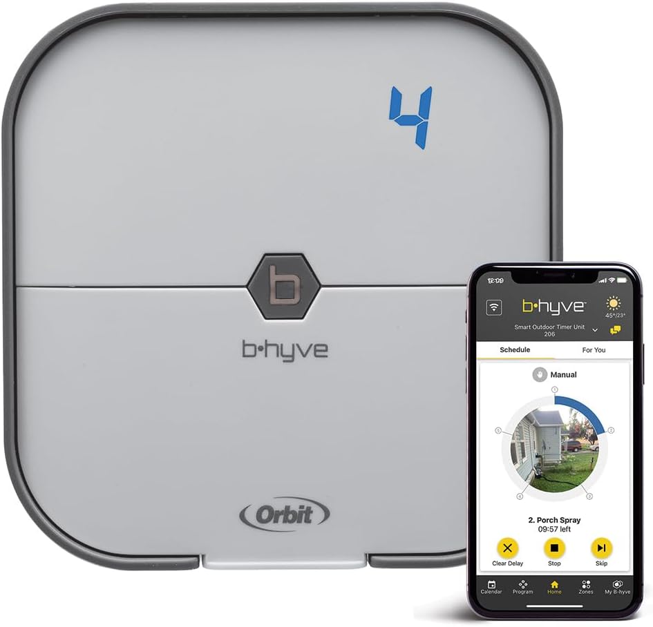 Orbit 57915 B-hyve 4-Zone Indoor Smart Sprinkler Controller