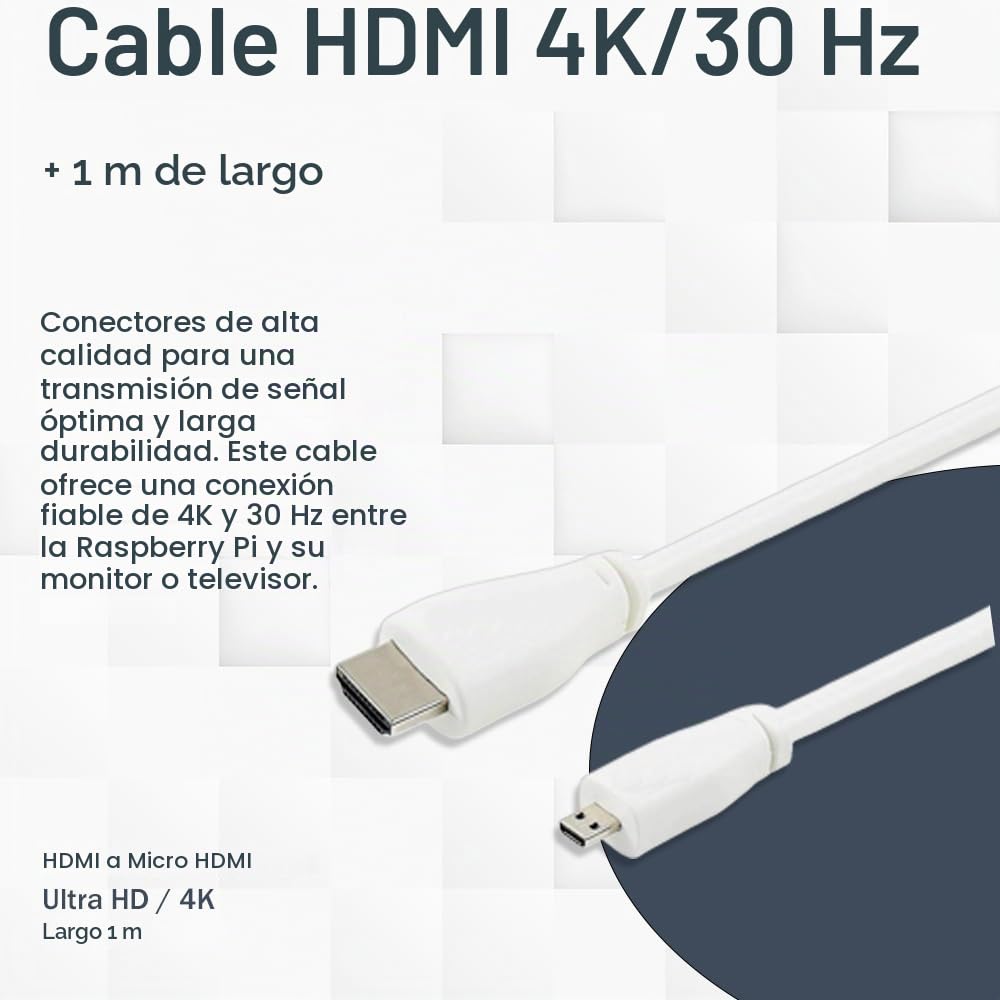 Raspberry Pi 4 8GB Starter Kit | Ultra 64GB SD Card | Fuente de alimentación USB-C 15W | Carcasa | Cable 4K Micro HDMI | Juego de disipador de calor | Raspberry Pi 4 Model B 8 GB RAM