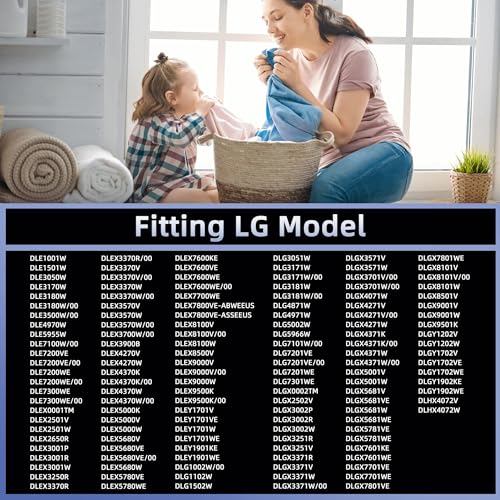 Image of For LG Dryer Roller Kit 4581EL2002L,Lg Dryer Drum Roller Kit Idler Pulley 4581EL2002C Bearing Version 4400EL2001A 4561el3002a Dryer Belt Replacement Kenmore Dryer Belt Rollers