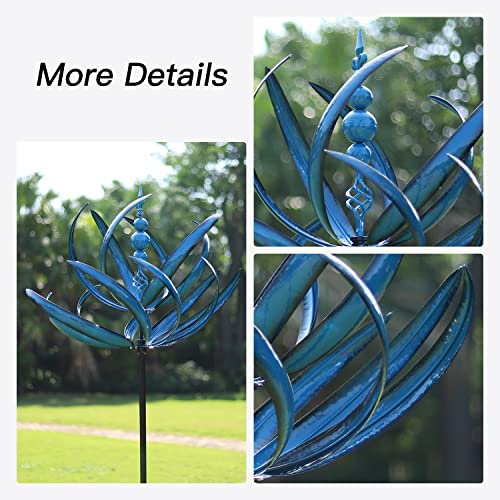 Cyan Oasis WS-MC10-001 91 Inch Wind Spinners Outdoor - Extra Large Outdoor Metal Wind Sculptures Spinners thumb #4