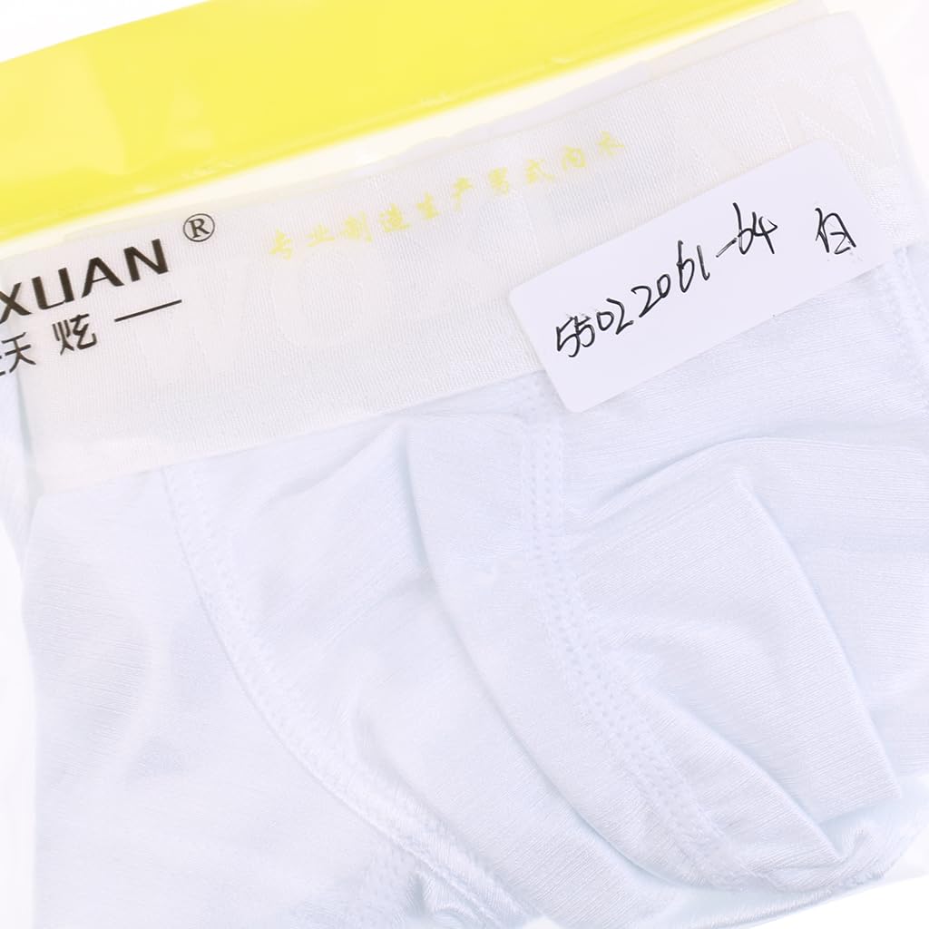 enakshi (label) Enakshi Man's Silky Soft Solid Boxer Brief Men's Underwear M White|Clothing Shoes & Accessories|Mens Clothing|Underwear|Package Includes:1 Piece Men;s Underwear-picture-17