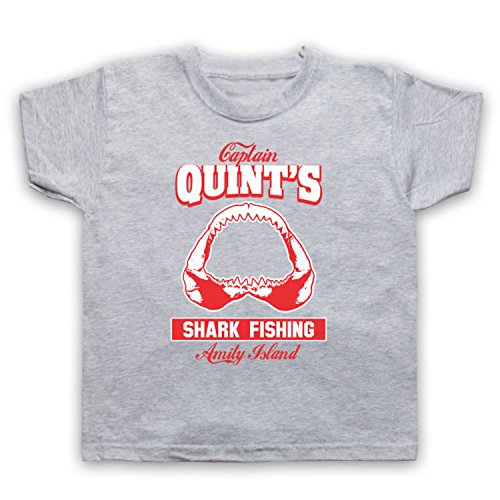 T-shirt coton enfant motif mâchoire de requin résistant au lavage