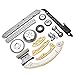 PUENGSI Engine Timing Chain Kit Tensioner Compatible with 2.0L 2.2L 2.4L 3.0L Buick Chevy Pontiac SAAB Saturn Crank Sprocket Shaft Guide Rail Replace # 12680750 9-4201S 9-4201SX