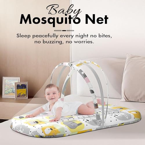 Image of StarAndDaisy 3 in 1 Baby /Mosquito net for Sleeping 0-12 Months- Newborn, Mosquito net for Baby /Soft and Comfortable Bed, Washable Cotton Design for Baby