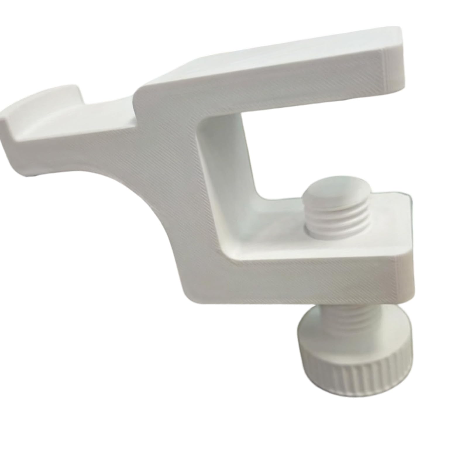 Navna White Multipurpose Desk Mount Headphones Holder Clamp On Under Hook For Offices Home Organization Needs Headphone Hanger Under