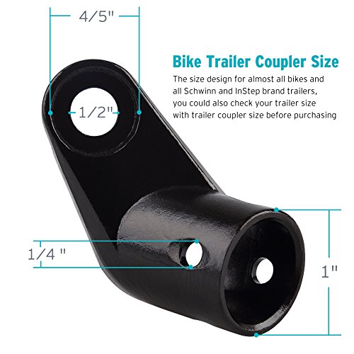 Titanker 2-Pack Bike Bicycle Trailer Coupler Attachment Angled Elbow For Instep & Schwinn Bike Trailers #TOP2