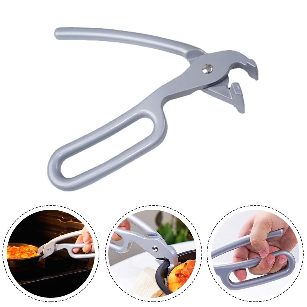 Für robuste Aluminium-Pizza-Pfannen-Heber, Kochplatten und Kuchenformen, automatisches offenes Feder-Design, leicht, rostbeständig, Küchenhelfer, 20 x 16,5 cm