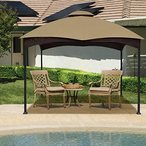 Hugline Outdoor Replacement Canopy Top Double Tier Gazebo Roof Cover