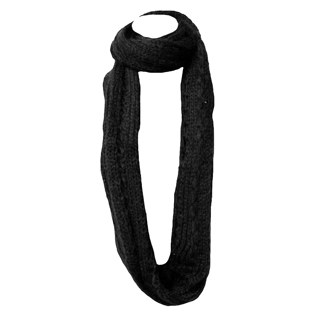 Zac's Alter Ego Warm Knitted Lurex & Sequin Womens Loop Scarf/Snood/Cowl