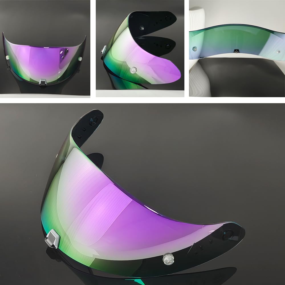ANSUNDA R1 Air Helmet Visor Replacement,Tinted Motorcycle Helmet Face shield Windshield lens for ST1400 T520 R1 Air (Revo Deep Purple)