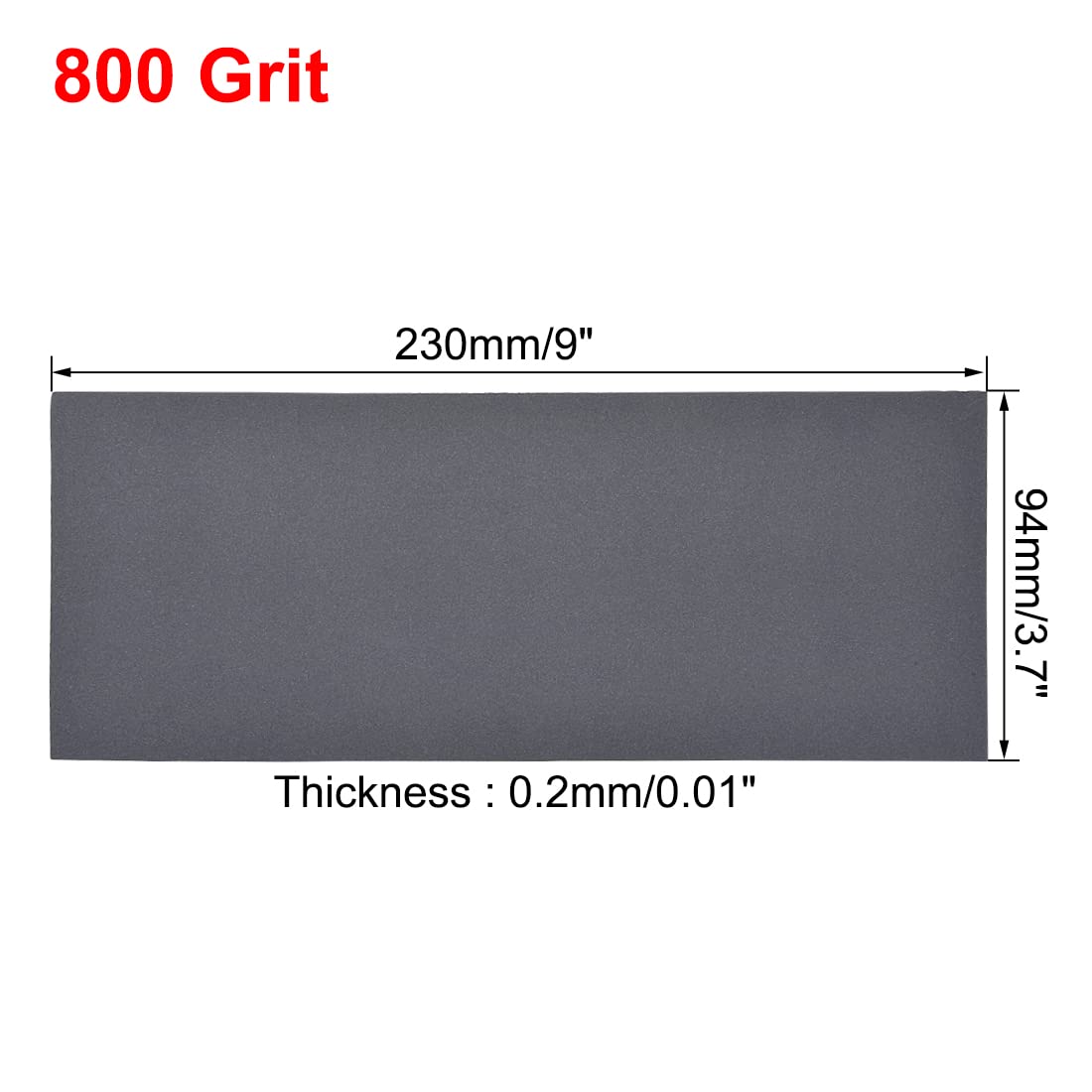 Boshcraft Schleifpapier Körnung 800 – 12 Blatt, 22,9 X 27,9 Cm, Für Nass- & Trockenschleifen Von Holz, Metall