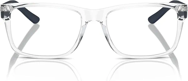 Armani Exchange A|X AX3016 Prescription Eyewear Frames, Shiny Crystal/Demo Lens, 53 mm