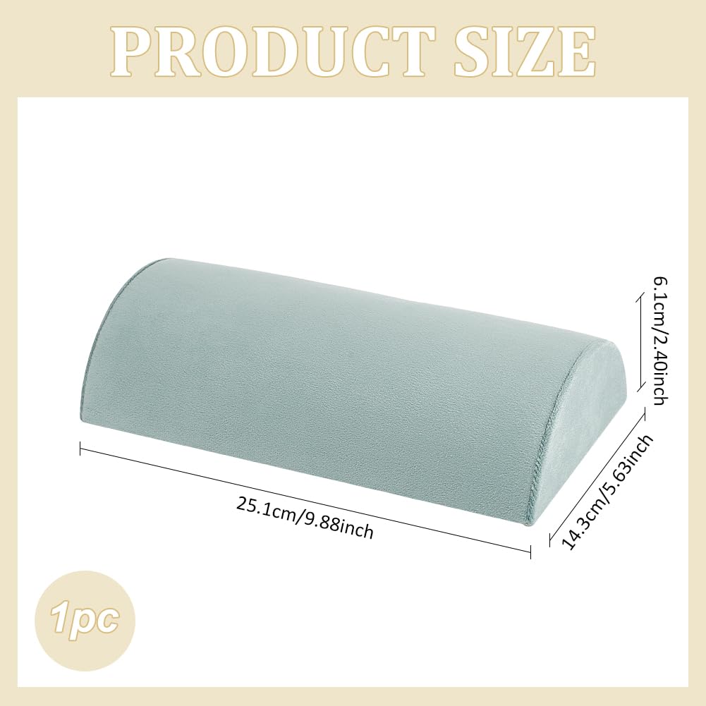 FINGERINSPIRE Half Moon Bracelet Display Stand Pale Turquoise Velvet Bracelet Display Holder Jewelry Bracelet Watch Necklace Storage Rack Jewelry Organizer Displays for Selling Show Home Business Use