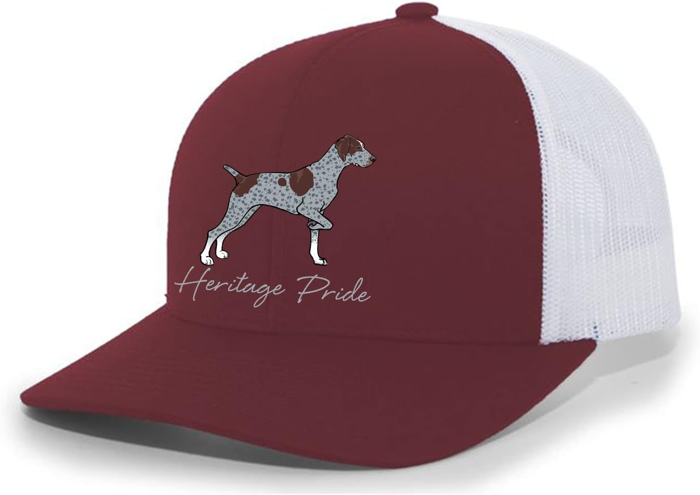Heritage Pride Canine Collection German Shorthaired Pointer Hunting Dog Mens Embroidered Mesh Back Trucker Hat
