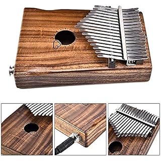 EIERFSKIOT Kalimba Piano à Pouce 17-Key Thumb Piano EQ Kalimba Tuner Hammer Pickup Sac De Transport Acacia Naturel Doigt… - Les Beatles, Paul McCartney, John Lennon, RIngo Starr, George Harrison EIERFSKIOT Kalimba Piano à Pouce 17-Key Thumb Piano EQ Kalimba Tuner Hammer Pickup Sac De Transport Acacia Naturel Doigt… – Image 2