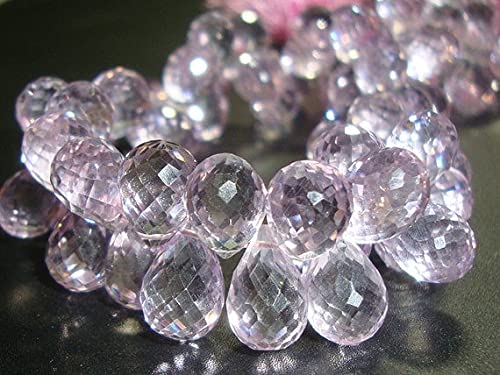 LKBEADS Rose de France améthyste goutte pour vos bijoux d'été élégants