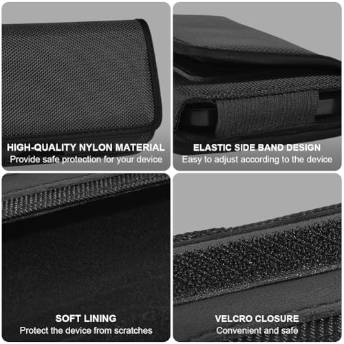 Flintronic Horizontale Handy Gürteltasche, Handy Gürteltasche, Handytasche Gürtel Herren, Smartphonetasche Gürteltasche, Handyholster für iPhone 16 15 14 13 12 11 Pro Max, Samsung S24 S23 S22 S21 A55