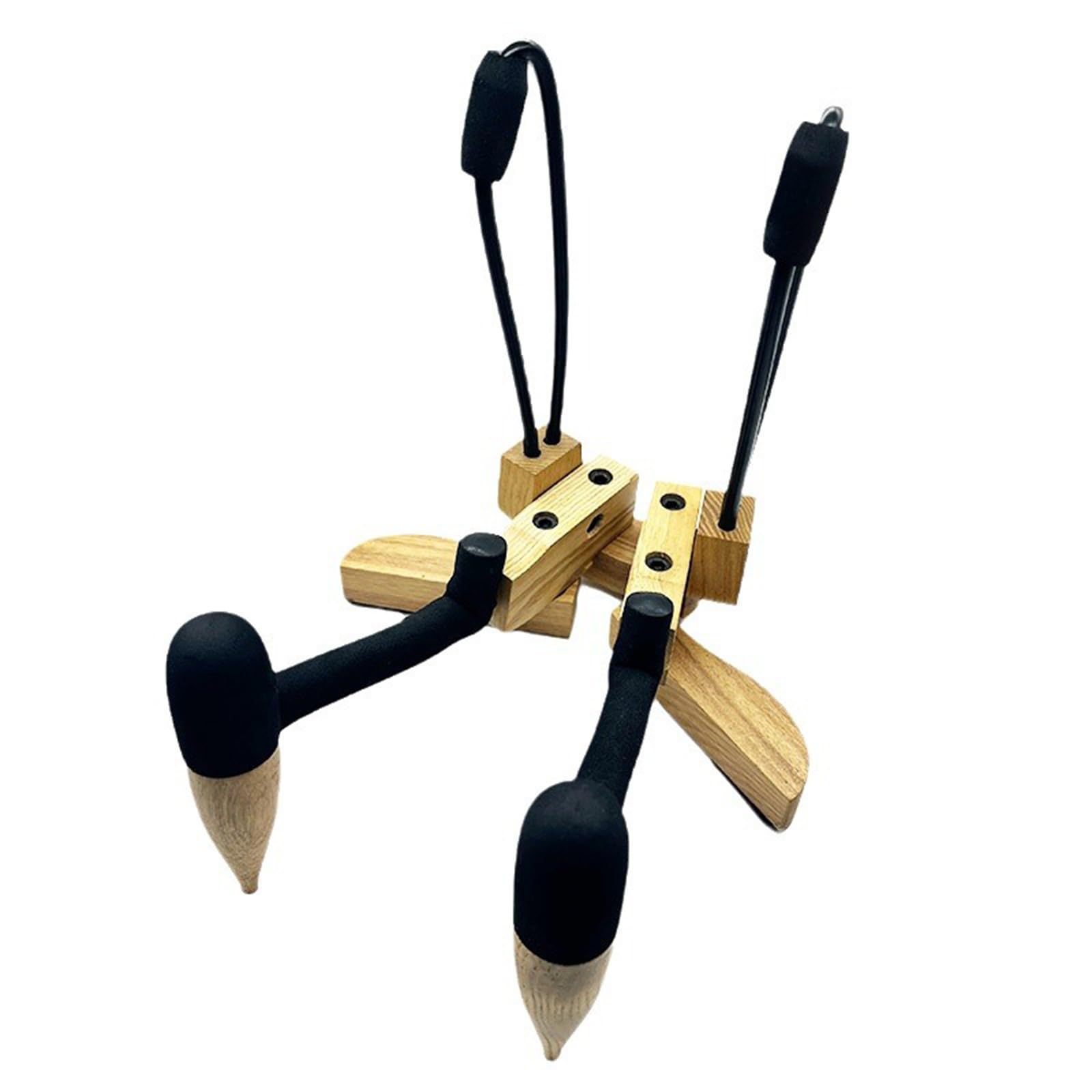 Support ukulélé bois pliable en hêtre véritable au design épuré