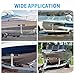 Yehchi Boat Trailer Guides 2 Foot Bunk Adjustable Design, Boat Trailer Guide Pole Kits Heavy Duty Galvanized Steel, Rustproof, Includes Fixing Hardware, for Ski, Fishing Boat or Sailboat Trailer