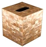 Mother of Pearl Yellow Tissue Box