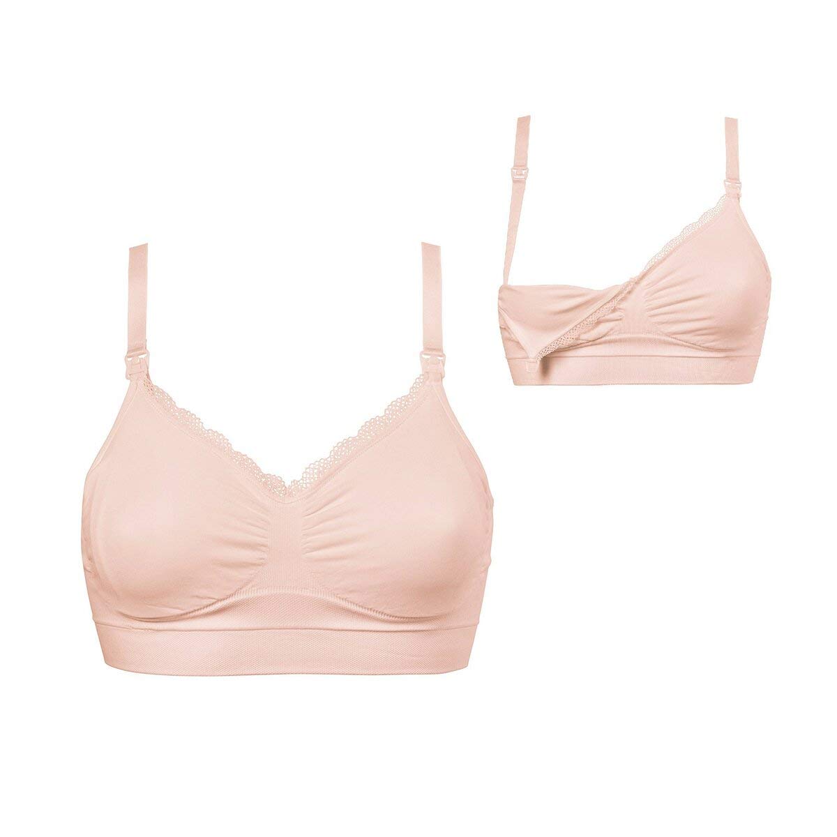 BOOBDesign Fast Food Nursing Bra (Soft Pink) M