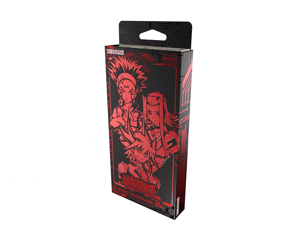 Yu-Gi-Oh! Pack de 3 Decks Légendaires 5D'S - Jeu de cartes à jouer - 153 cartes - À partir de 6 ans - Édition française